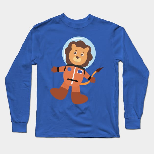 Lion in space suit Long Sleeve T-Shirt by holidaystore